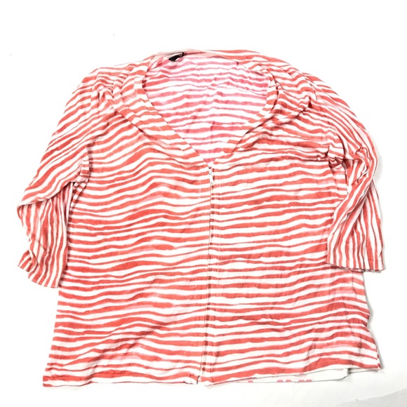 Lafayette 148 New York Sweaters - Lafayette 148 Striped Zip Up Sweater 52